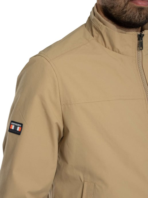 Superdry Nylon Harrington Jacke, Beige - Image 6