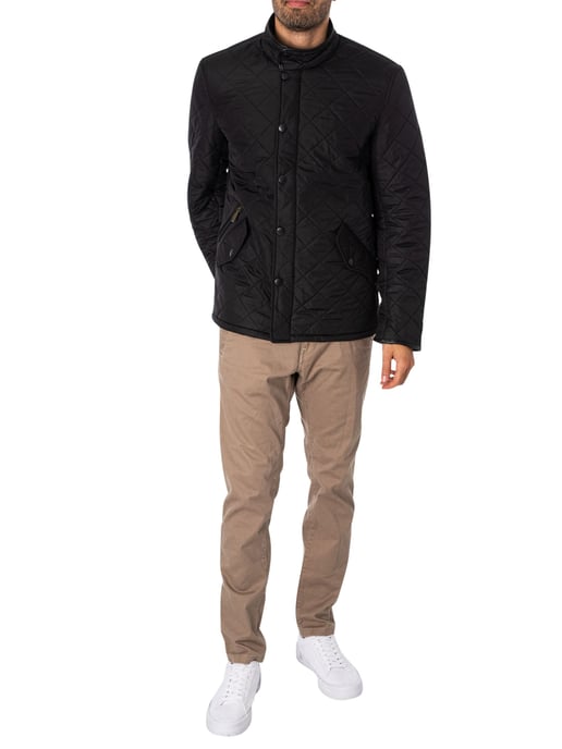 Barbour Powell Steppjacke, Schwarz - Image 5