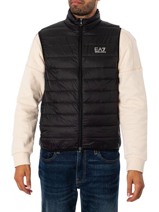 EA7 Gewebte Daunenweste, Schwarz - Image 1