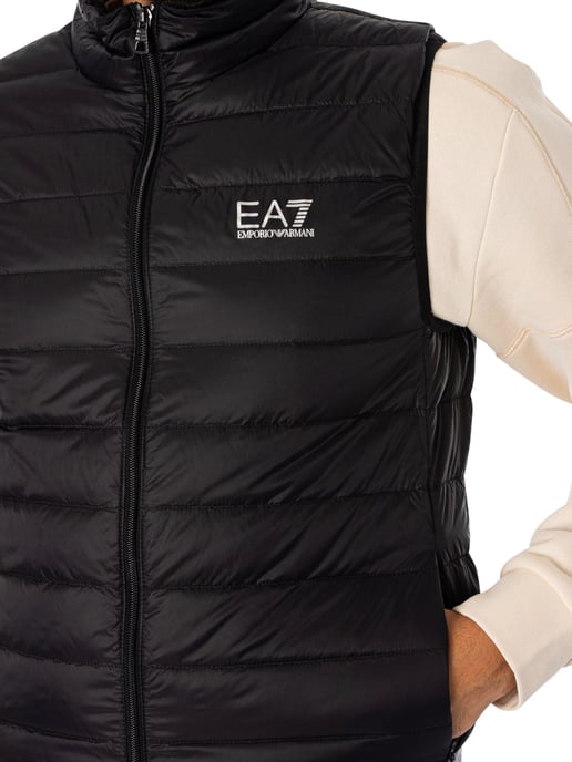 EA7 Gewebte Daunenweste, Schwarz - Image 4