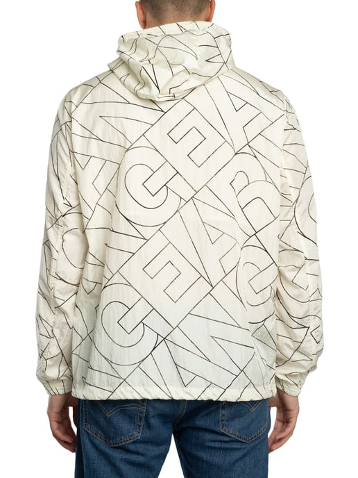 Armani Exchange Jacke Mit Diagonalem Logo, Beige - Image 3