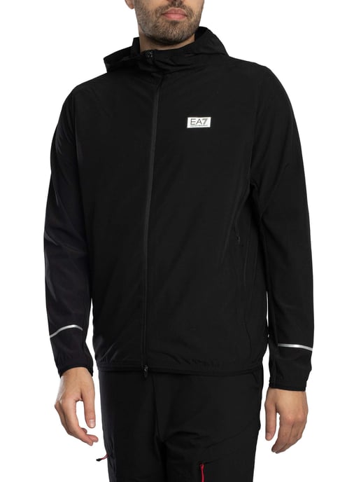 EA7 Leichte Logo-Jacke, Schwarz - Image 2