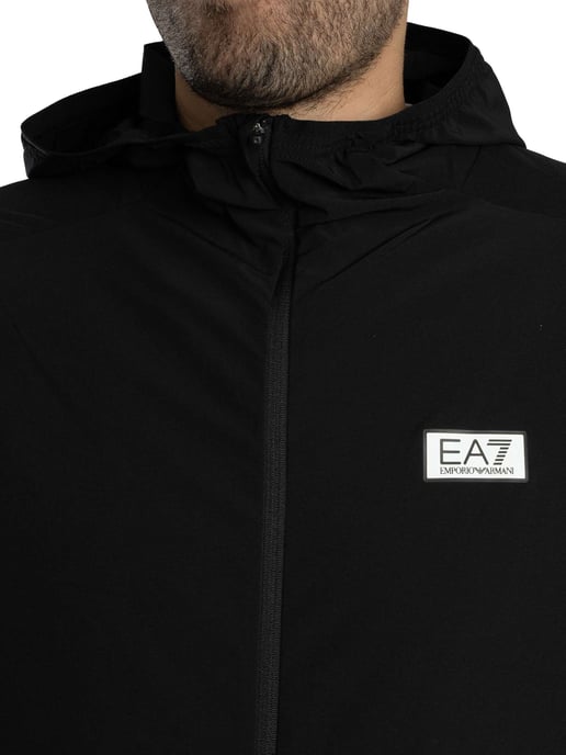 EA7 Leichte Logo-Jacke, Schwarz - Image 5