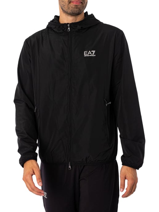 EA7 Leichte Jacke Mit Logo, Schwarz - Image 1