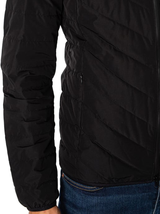 EA7 Daunenjacke Mit Logo Und Reißverschluss, Schwarz - Image 5