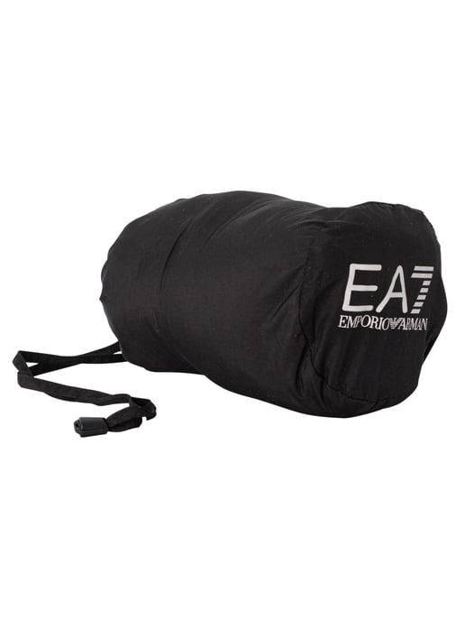 EA7 Daunenjacke Mit Logo Und Reißverschluss, Schwarz - Image 6