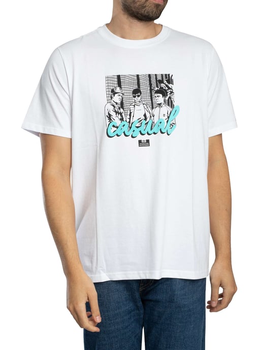Weekend Offender Terrace Grafik-T-Shirt, Weiß - Image 1