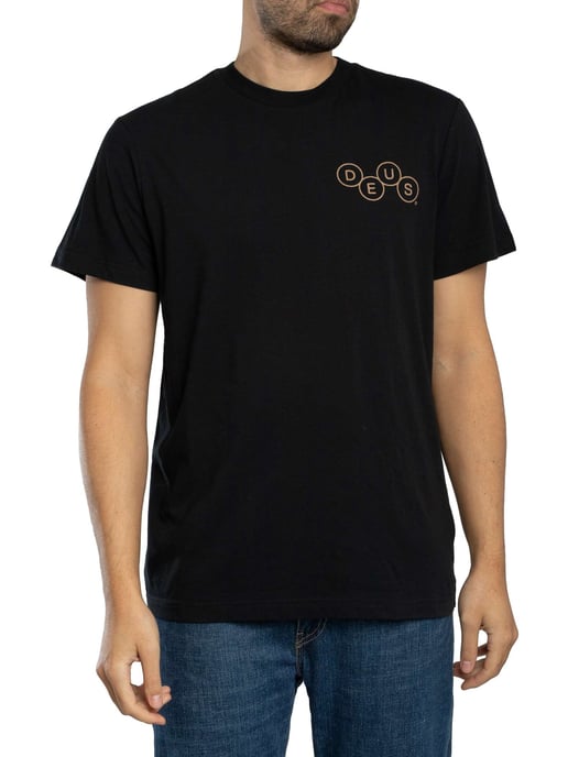 Deus Ex Machina T-Shirt Mit Grafik Auf Der Rückseite Und Mechanismus, Schwarz - Image 2