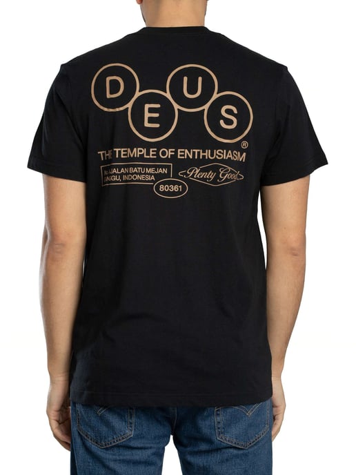 Deus Ex Machina T-Shirt Mit Grafik Auf Der Rückseite Und Mechanismus, Schwarz - Image 3