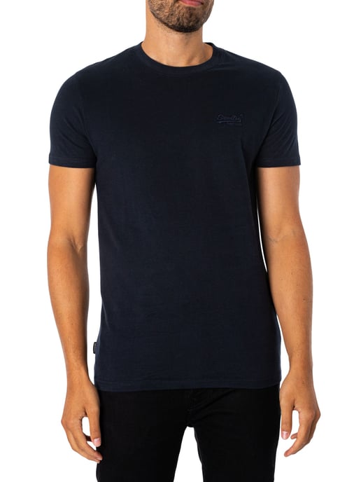 Superdry T-Shirt Mit Vintage-Logo-Stickerei, Blau - Image 1