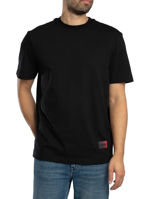 HUGO Danoto Rückengrafik-T-Shirt, Schwarz - Image 2