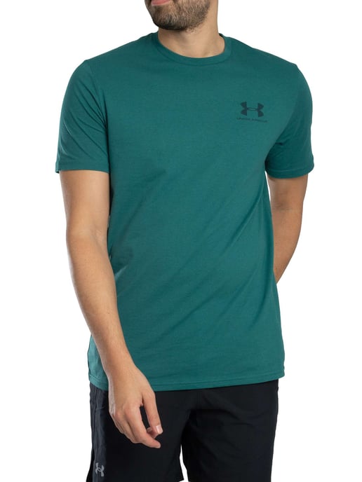 Under Armour Logo-T-Shirt Für Die Linke Brust, Grün - Image 2