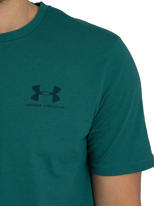 Under Armour Logo-T-Shirt Für Die Linke Brust, Grün - Image 4
