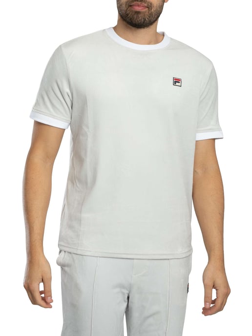 Fila Basilio Velours-T-Shirt, Blau - Image 1
