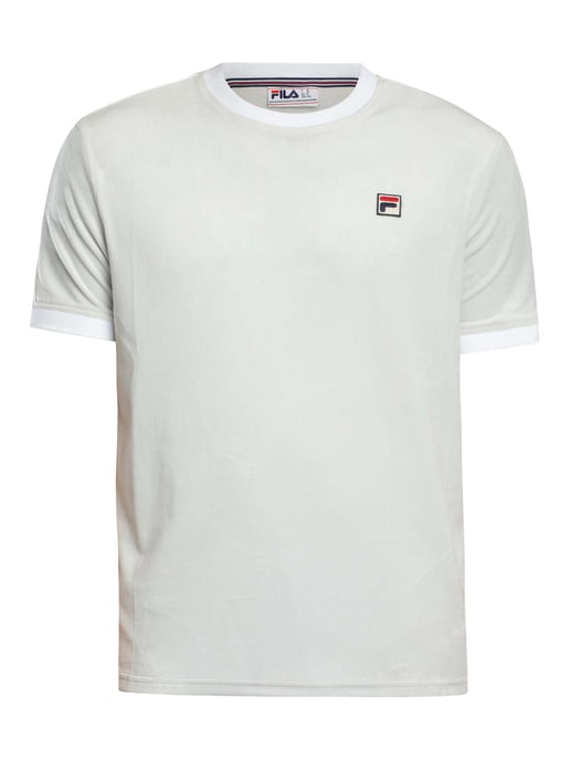 Fila Basilio Velours-T-Shirt, Blau - Image 5