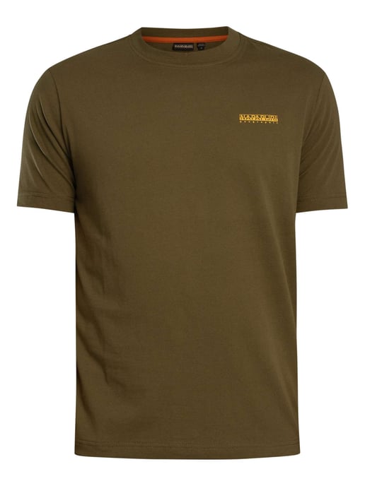Napapijri Flint Rücken Grafik-T-Shirt, Grün - Image 5