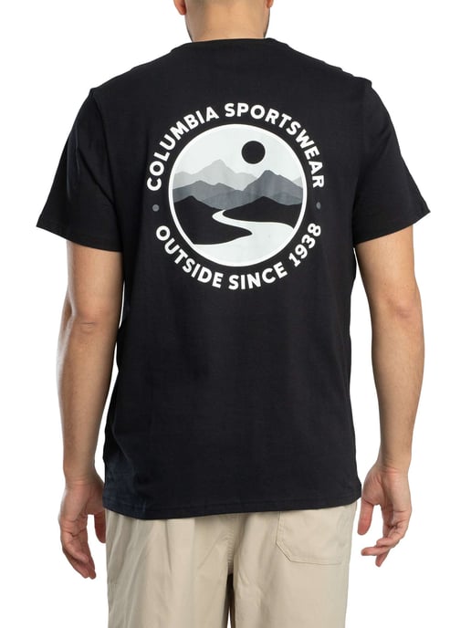 Columbia Outdoor-T-Shirt Mit Rückengrafik, Schwarz - Image 3