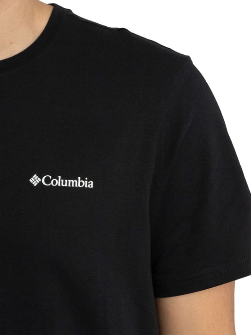 Columbia Outdoor-T-Shirt Mit Rückengrafik, Schwarz - Image 4
