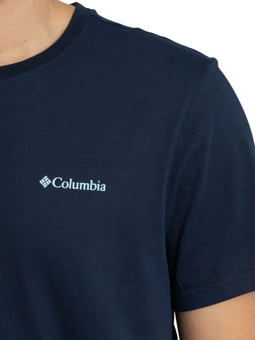 Columbia CSC Logo Rücken-T-Shirt, Blau - Image 4
