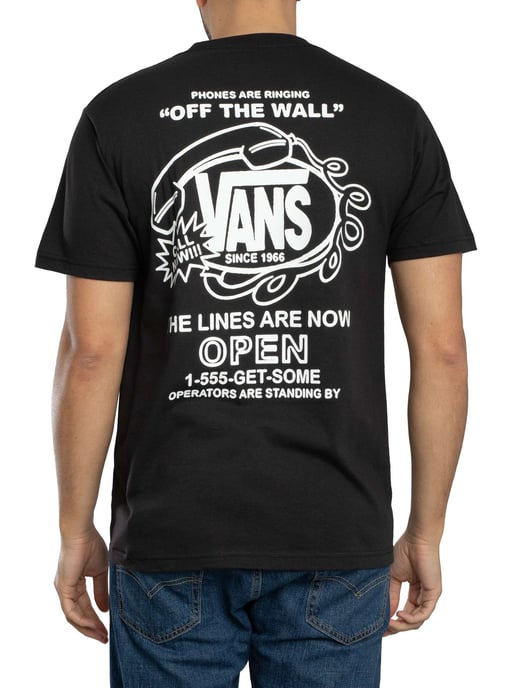 Vans Hot Lines Rückengrafik-T-Shirt, Schwarz - Image 3