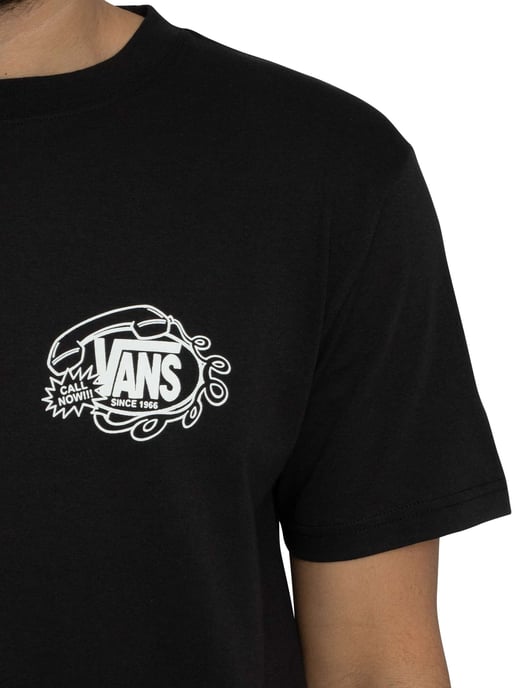 Vans Hot Lines Rückengrafik-T-Shirt, Schwarz - Image 4