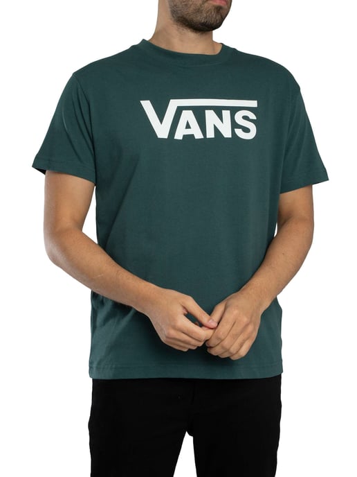 Vans Klassisches Logo T-Shirt, Grün - Image 2