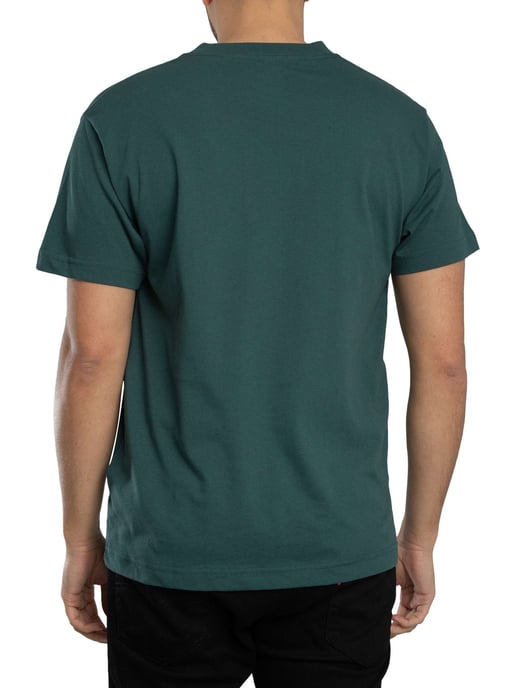 Vans Klassisches Logo T-Shirt, Grün - Image 3