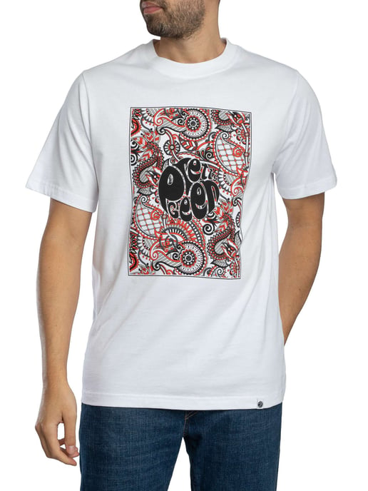Pretty Green Resonance Box Logo T-Shirt, Weiß - Image 2