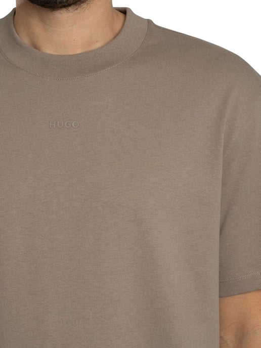 HUGO Dapolino-Logo-T-Shirt, Braun - Image 4