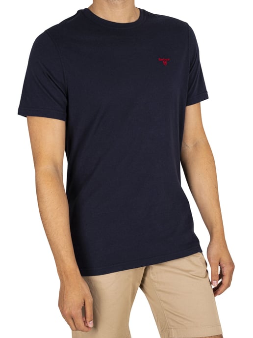 Barbour Maßgeschneidertes Sport-T-Shirt, Blau - Image 2