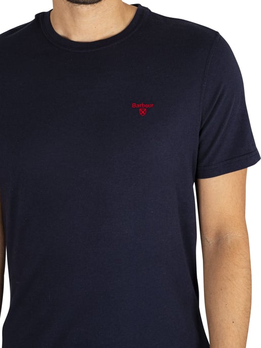Barbour Maßgeschneidertes Sport-T-Shirt, Blau - Image 4