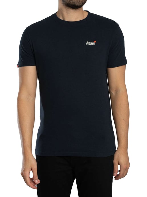 Superdry Essential Kontrast EMB T-Shirt, Blau - Image 1