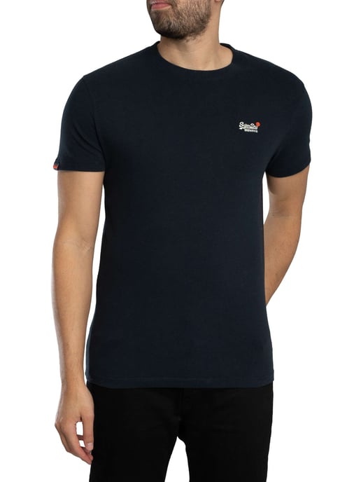 Superdry Essential Kontrast EMB T-Shirt, Blau - Image 2