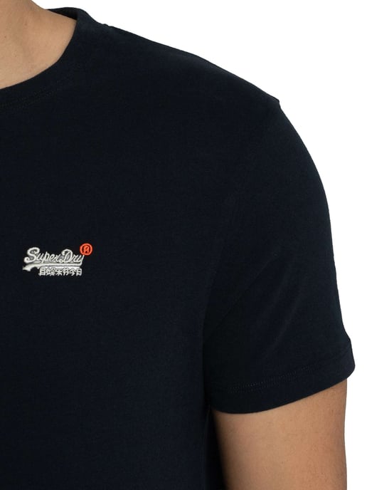 Superdry Essential Kontrast EMB T-Shirt, Blau - Image 4