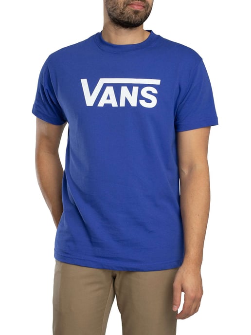 Vans Klassisches Logo T-Shirt, Blau - Image 2