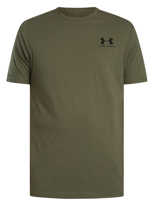 Under Armour Locker Sitzendes T-Shirt Mit Logo Auf Der Linken Brust, Grün - Image 5