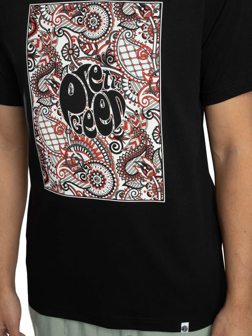 Pretty Green Resonance Box Logo T-Shirt, Schwarz - Image 4
