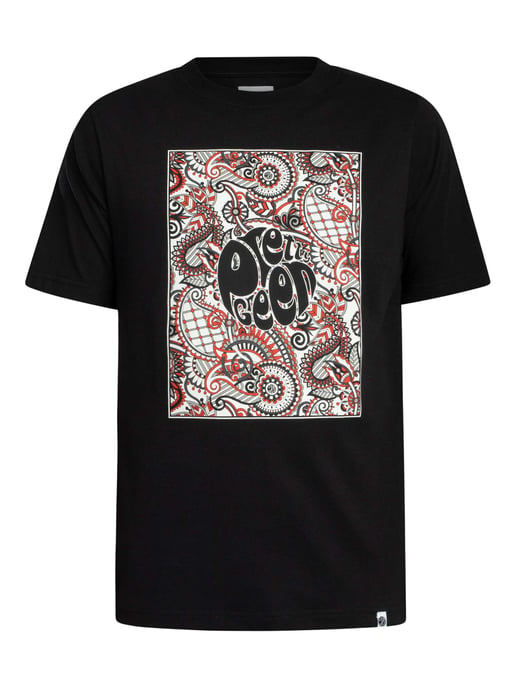 Pretty Green Resonance Box Logo T-Shirt, Schwarz - Image 5