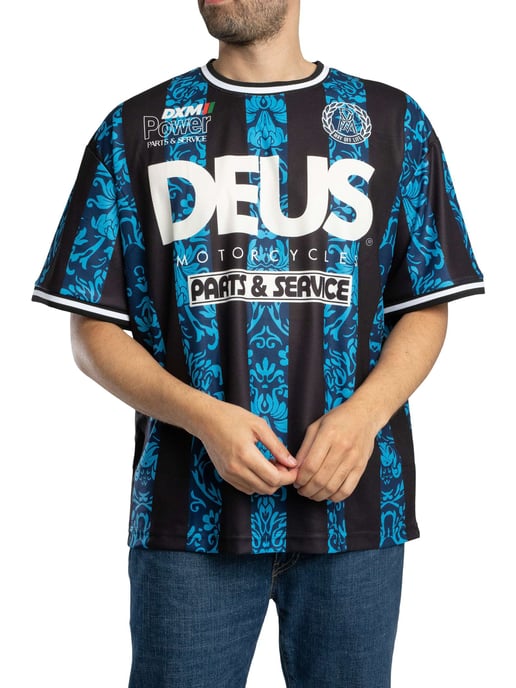Deus Ex Machina Nouveau Moto Oversized T-Shirt, Blau - Image 2