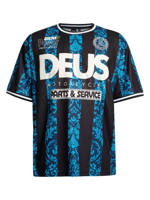 Deus Ex Machina Nouveau Moto Oversized T-Shirt, Blau - Image 5
