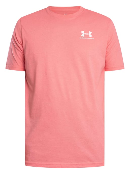 Under Armour Locker Sitzendes T-Shirt Mit Logo Auf Der Linken Brust, Rosa - Image 5