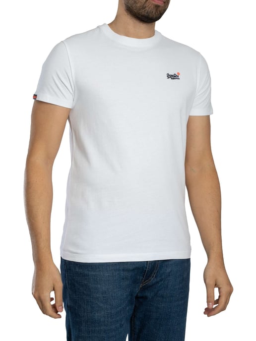 Superdry Essential Kontrast EMB T-Shirt, Weiß - Image 2