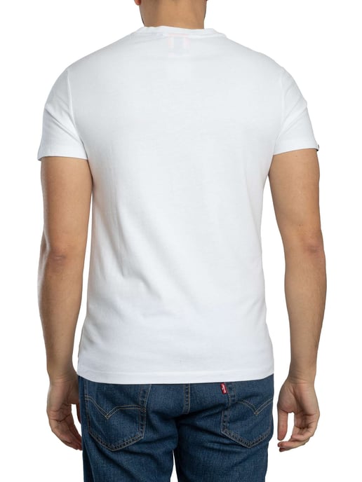 Superdry Essential Kontrast EMB T-Shirt, Weiß - Image 3