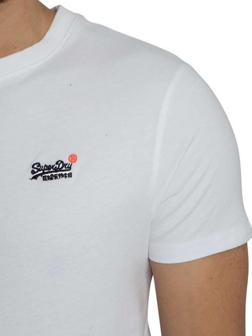 Superdry Essential Kontrast EMB T-Shirt, Weiß - Image 4