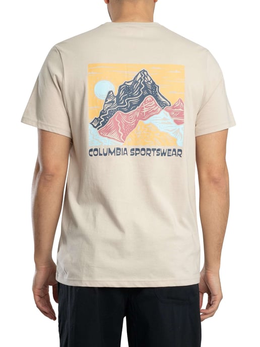 Columbia CSC Outdoor Rückengrafik-T-Shirt, Beige - Image 3