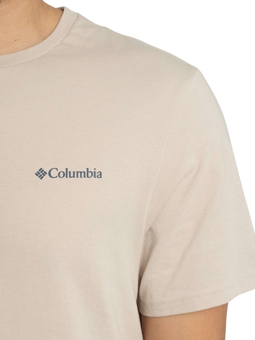 Columbia CSC Outdoor Rückengrafik-T-Shirt, Beige - Image 4