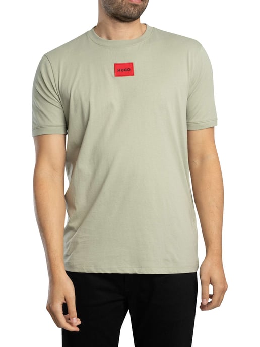HUGO Diragolino 212 Logo T-Shirt, Grün - Image 2