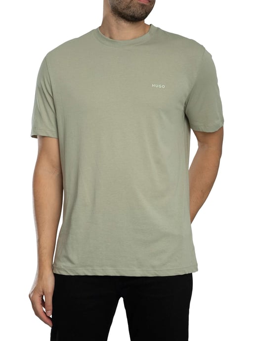 HUGO Dero222 Logo T-Shirt, Grün - Image 2