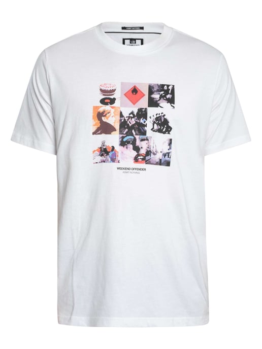 Weekend Offender T-Shirt Mit Dezentem Aufdruck, Weiß - Image 5