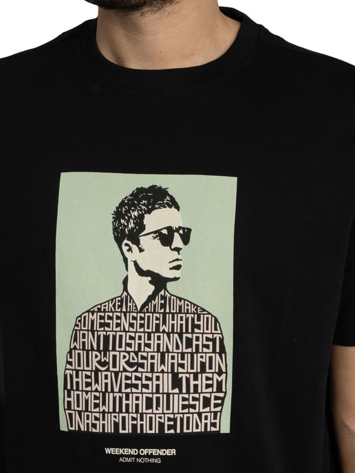 Weekend Offender Camden Grafik-T-Shirt, Schwarz - Image 4